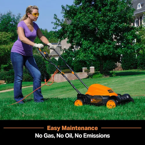 Miniatura 4 de LawnMaster ME1218X - Cortacésped eléctrico de 12 amperios, 19 pulgadas