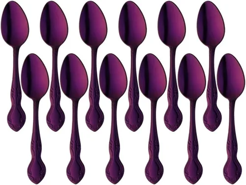 Miniatura 45 de Juego de 12 cucharas de café, mini cucharas de café, cucharas de espresso de acero inoxidable, cucharas pequeñas para postre, té, aperitivo, 4.6