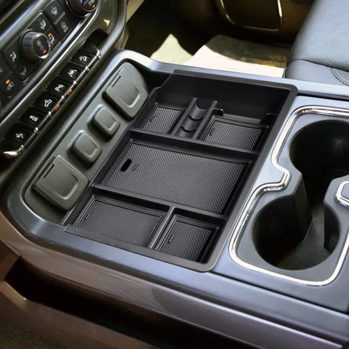 Miniatura 7 de EDBETOS Bandeja Organizadora de Consola Central Compatible con Accesorios Chevy Silverado/GMC Sierra 1500 2014-2018 2015-2019 Silverado/Sierra