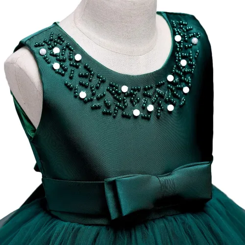Miniatura 4 de COMISARA - Vestido formal para niña, para boda o desfile, tallas 6M-9T