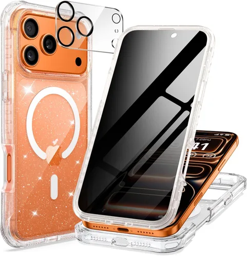 Miniatura 17 de seacosmo para iPhone Air Funda, Carcasa Completa con Protector de Privacidad de Vidrio Templado 9H Integrado y Protector de Lente de Cámara