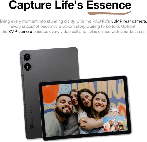 Miniatura 6 de AGM PAD P2 Tablet Android 14 de 11 pulgadas, 90Hz 480 Nits 1920 x 1200 FHD+ pantalla IPS, MTK G99, certificado Widevine L1, altavoces estéreo Quad