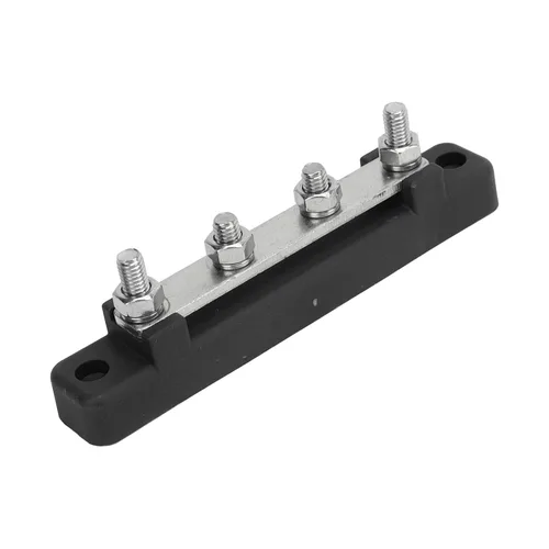 Miniatura 5 de Bloque de distribución de energía, barra de bus de gestión ordenada, bloque de distribución de energía, fácil instalación, 12 a 48 V, 150 A, a
