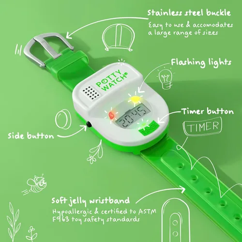 Miniatura 5 de Reloj recordatorio de hora para ir al baño para niños, talla única , Azul