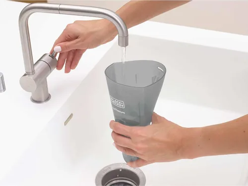 Miniatura 8 de BLACK+DECKER Aspiradora portátil de litio inalámbrica con base de montaje en pared y cargador, color blanco (HNV220BCZ10FF)