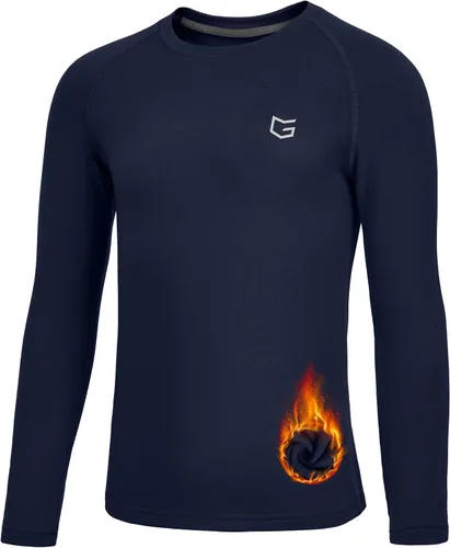 Miniatura 12 de G Gradual Camiseta Térmica de Compresión para Niños Jóvenes de Manga Larga con Forro Polar Camiseta Interior para Niños Fútbol Americano Béisbol