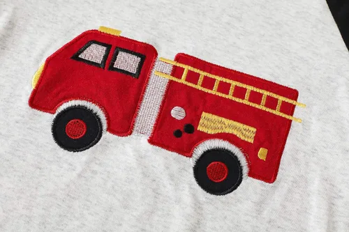 Miniatura 3 de Family Feeling Conjunto de pijama de manga larga, diseño 100% de algodón, para niños pequeños