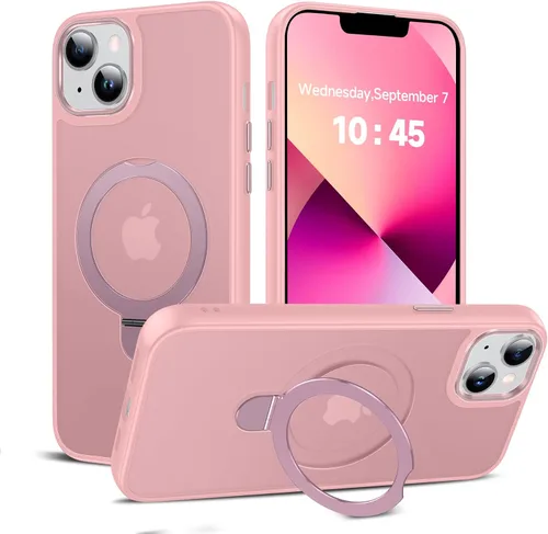 Miniatura 62 de LeYi para iPhone-13 Funda/iPhone-14 Fundas: con soporte para MagSafe i Phone 13Funda con anillo magnético iPhone14 iPhone13 Cubierta Funda para Negro