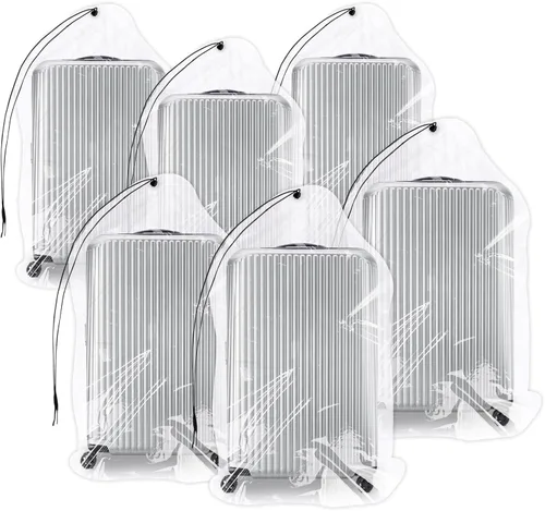 Miniatura 10 de Bolsas de plástico transparentes extra grandes con cordón de 36 x 50 pulgadas, paquete de 3 (4 mils), a prueba de polvo, a prueba de humedad