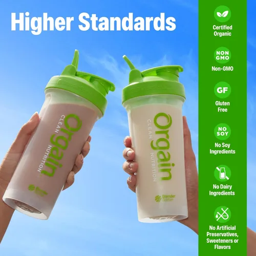 Miniatura 4 de Orgain - Paquete de viaje de polvo de proteína a base de plantas orgánicas, dulce de chocolate cremoso – 0.21 onzas / 6 gramos de fibra, sin