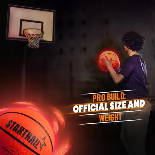 Miniatura 8 de TOMLEON Light Up Basketball Glow in The Dark Basketball LED Basketball Size 7 Glowing Basketball Ball Lighted Basketball Coolest Things