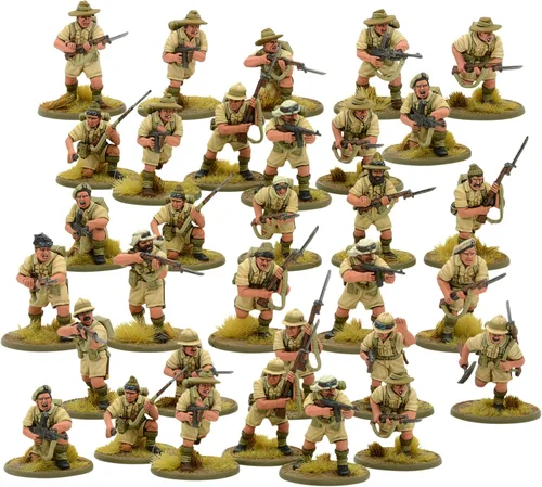 Miniatura 2 de Warlord Games Wargames Delivered Bolt Action British Commonwealth Desert Infantry 1:56 Miniaturas de mesa - Juego de soldados de la Segunda Guerra