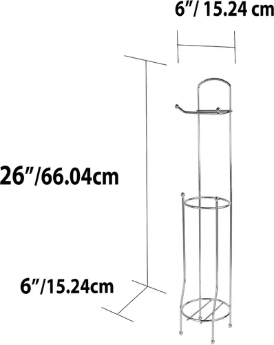 Miniatura 3 de Home Basics, soporte para pañuelos, para baño, con despachador, Plateado, Paquete de 1