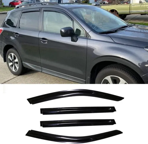 Miniatura 12 de 94751 - Deflector de ventilación de viento original para Toyota 4Runner 1996-2002, 4 piezas de montaje exterior con cinta adhesiva en humo oscuro