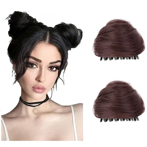 Miniatura 9 de Orejas de gato con clip de pinza de moño en moño espacial, extensiones de cabello con orejas de gato, accesorio de peluca, extensiones de cola
