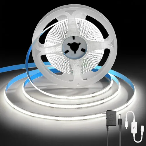 Miniatura 16 de ZSLAIFU Tira de luces LED de 5 V, tira de luz LED USB blanca, tira de luz LED de mazorca regulable de 3.28 pies, tira LED corta de alto brillo