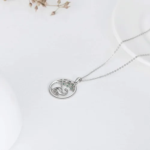 Miniatura 4 de JUSTKIDSTOY Collar con colgante de árbol de la vida, diseño de mariquitaunicorniolama, plata de ley 925, joyería de animales lindos regalos