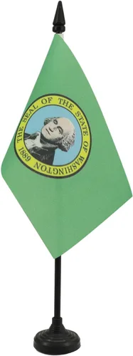 Miniatura 91 de Bandera de mesa de Colorado de 4 x 6 pulgadas, bandera de escritorio del estado de Colorado de EE. UU., 5.9 x 3.9 in, palo y base de plástico negro