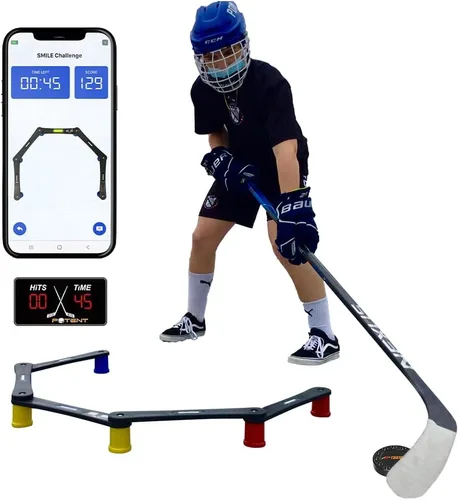 Potent Hockey Entrenador digital de manejo de palillos - Entrenador de manejo de discos de hockey definitivo para un rendimiento mejorado de