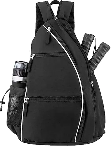 Miniatura 4 de Bolsa de pickleball personalizada: mochila de paleta personalizada con nombre o logotipo, bandolera reversible cruzada para hombres y mujeres