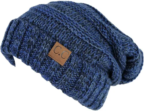 Miniatura 3 de Funky Junque Gorro holgado de punto trenzado de gran tamaño, grueso, suave, de gran