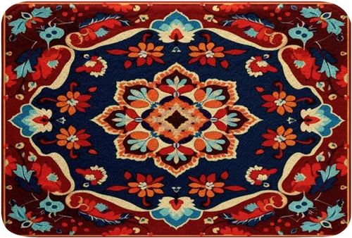 Miniatura 13 de Erosebridal Alfombras de baño vintage art decó, alfombra de baño antideslizante con medallón oriental rojo, 16 x 24 pulgadas, estilo bohemio, turco