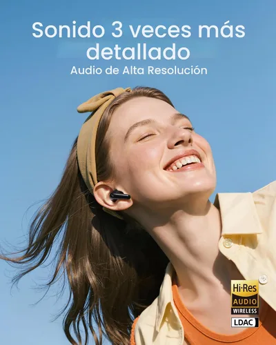 Miniatura 2 de Soundcore P31i de Anker, Cancelación de Ruido Adaptativa en Tiempo Real, Sonido de Alta Resolución, Auriculares de Traducción, 50H de Reproducción