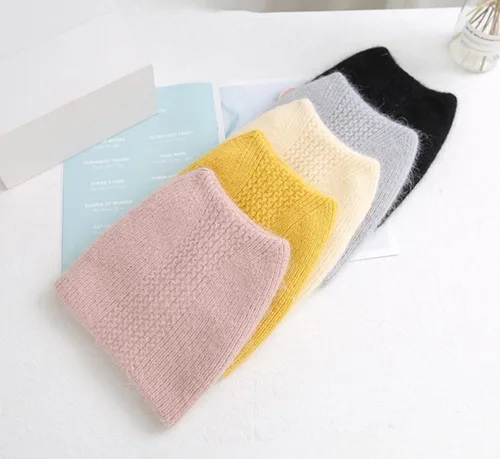 Miniatura 5 de Gorro de punto de lana con orejas de gato lindo para mujer gorro térmico de doble capa