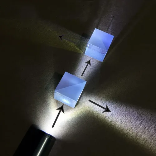 Miniatura 4 de Cubo divisor de haz, Prisma óptico de vidrio dicróico con proporción 50:50 para espectrometría científica