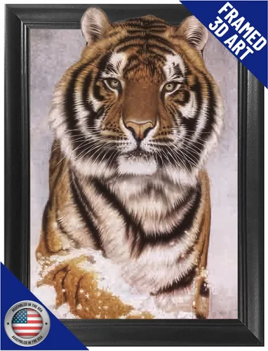Miniatura 24 de Póster 3D de león, tigre y lobo con lengua hacia fuera 11.8 x 15.7 pulgadas Pósteres e imágenes de animales salvajes Regalos de recuerdos