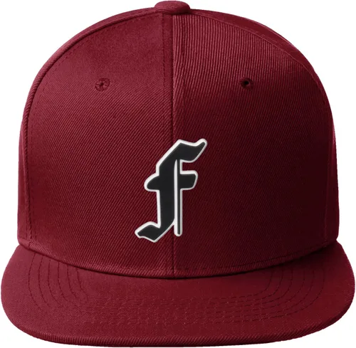Miniatura 599 de Daxton Gorra clásica con visera de billete plano con letras del alfabeto inglés antiguo de la A a la Z