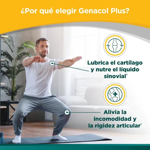 Miniatura 6 de Genacol Plus – Suplemento de Glucosamina y Colágeno para Articulaciones, Lubrica, Protege y Mantiene las Articulaciones Saludables, Alivia el Dolor