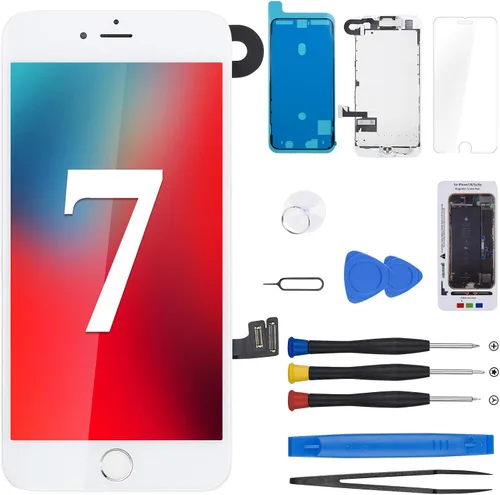 Miniatura 7 de Para iPhone 7 Reemplazo de pantalla con botón de inicio 4.7 "Negro, pantalla LCD táctil 3D digitalizador montaje completo con herramientas