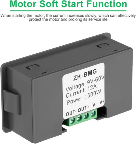 Miniatura 7 de PWM Controlador de velocidad del motor DC 12V 24V 60V 500W Motor eléctrico Regulador de control de velocidad Controlador de velocidad de potencia