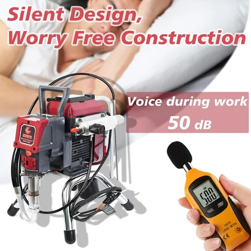 Miniatura 3 de Kit de pulverizador de pintura sin aire 925, máquina de pintura sin aire de alta eficiencia con extensión de 19.68", puntas 515, 517, 519