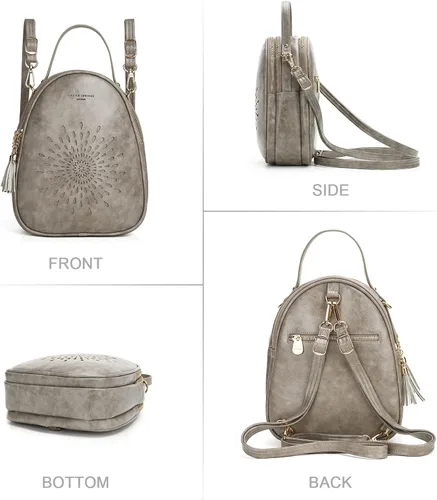 Miniatura 38 de T1953 Mochila para mujer, de piel sintética, para regalo para niñas y mujeres