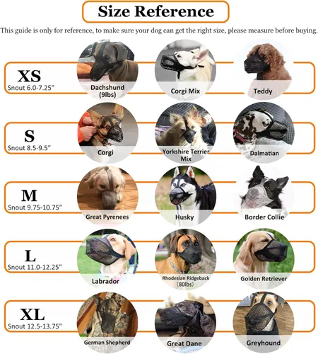 Miniatura 3 de Crazy Felix Bozal para perro, bozal de malla suave para perros pequeños, medianos y grandes, pastor alemán labrador, protector bucal ajustable