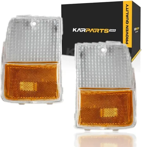 KarParts360 Para Chevy Caprice 1987 1988 1989 1990 Conjunto de luz de marcador lateral para conductor y pasajero, par para GM2550102 certificado
