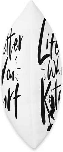 Miniatura 2 de Life Is Better When You Kitesurf Kitesurfer Kitesurfing Throw Pillow