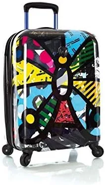 Miniatura 3 de Heys Britto - Equipaje giratorio transparente de 21 pulgadas, mariposa transparente