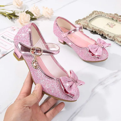 Miniatura 4 de Cadidi Dinos Zapatos de vestir para niñas con tacón de fiesta de boda Mary Jane Princess Flower Shoes (bebéniño pequeñoniño grande)