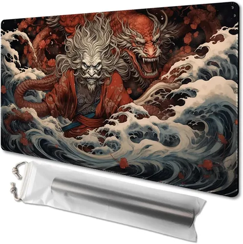 Miniatura 38 de MTG - Tapete de juego tamaño 24 x 14 pulgadas, bolsas de almacenamiento antideslizantes, ideal para entusiastas de los juegos de cartas, tapete