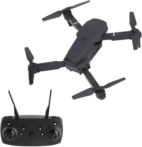 Miniatura 3 de E88 4 Eje RC Drone Aéreo Quadcopter HD Doble Cámara Alta Resolución Volteando Plegable Negro
