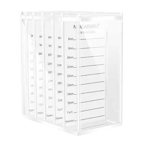 Miniatura 8 de NAGARAKU Caja de almacenamiento magnética para extensiones de pestañas, caja organizadora de pestañas postizas, 5 capas, a prueba de polvo