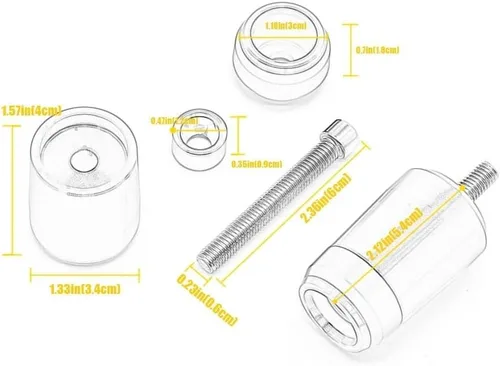 Miniatura 3 de SCUUBE Handlebar Plug for Yam&ha MT-10 MT10 MT 10 FZ-10 FZ10 All Years Motorcycle 7/8''22mm CNC Handlebar Grips Handle Bar Grip Ends Cover Cap Plugs