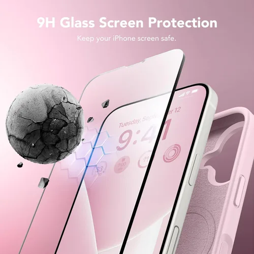 Miniatura 309 de GONEZ Funda de silicona para iPhone 15 Pro Max, compatible con Magsafe, protector de cámara + protector de pantalla, forro de microfibra suave