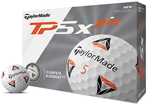 Miniatura 3 de Pelotas de golf TaylorMade TP5 & TP5x (blanco, amarillo, Pix)