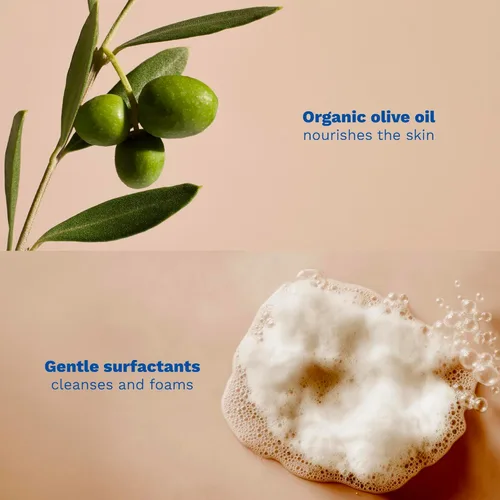 Miniatura 5 de Mustela Champú sólido y barra de limpieza corporal para bebés, niños y adultos, con aceite de aguacate y aceite de oliva, sin fragancia, sin