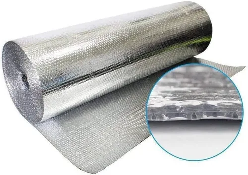 Miniatura 2 de Kit de aislamiento Trade Winds: 10 hojas de paneles de aislamiento térmico de barrera radiante reflectante de aluminio de doble burbuja (24 x 60)