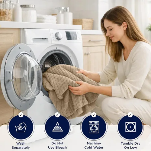 Miniatura 92 de DAN RIVER Paquete de 2 sábanas de baño de 35x70 pulgadas, sábanas de baño jumbo acanaladas para adultos, toallas grandes gruesas y absorbentes